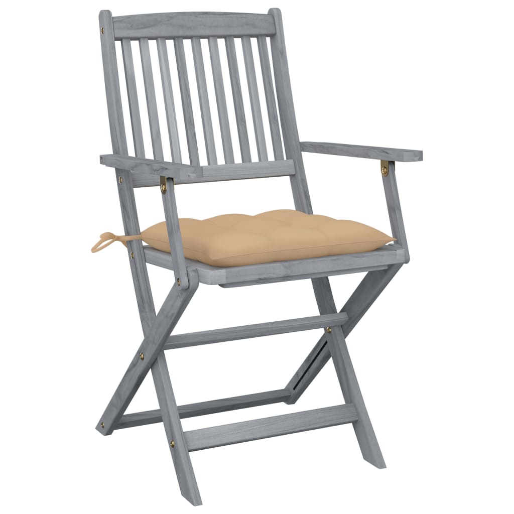 Tuinstoelen Inklapbaar Met Kussens Massief Acaciahout 2