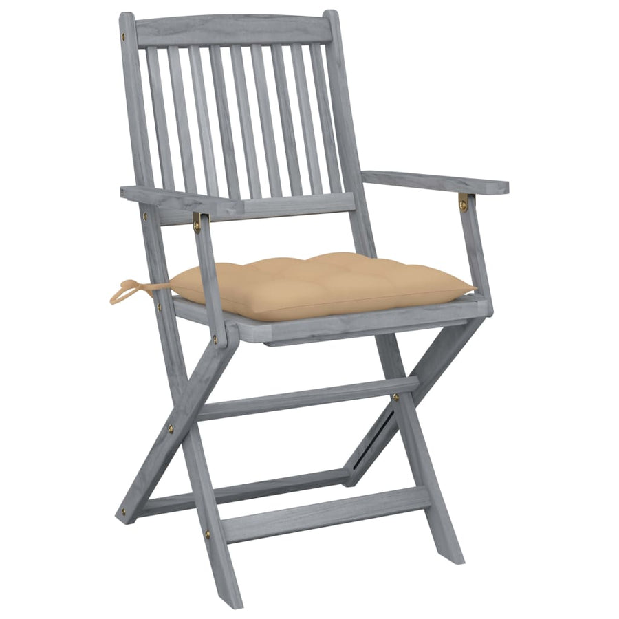 Tuinstoelen Inklapbaar Met Kussens Massief Acaciahout 2