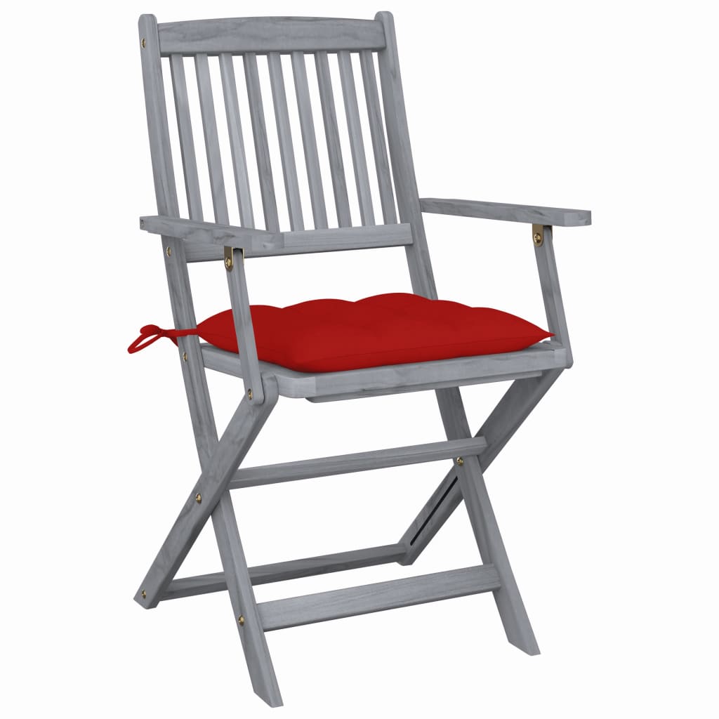 Tuinstoelen Inklapbaar Met Kussens Massief Acaciahout 2