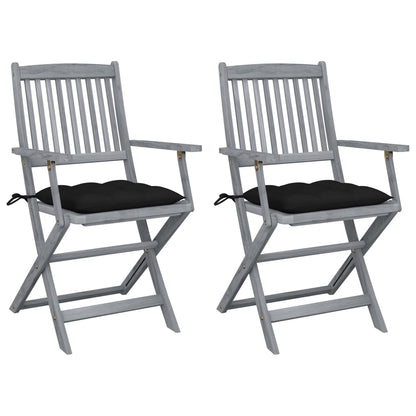 Tuinstoelen Inklapbaar Met Kussens Massief Acaciahout 2