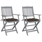 Tuinstoelen 2 st inklapbaar massief acaciahout