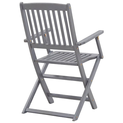 Tuinstoelen 4 St Inklapbaar Met Kussens Massief Acaciahout