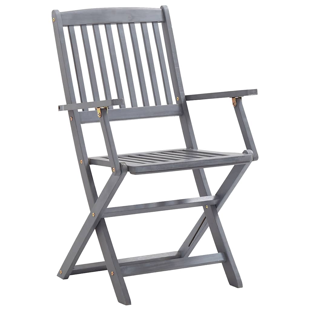 Tuinstoelen 4 St Inklapbaar Met Kussens Massief Acaciahout