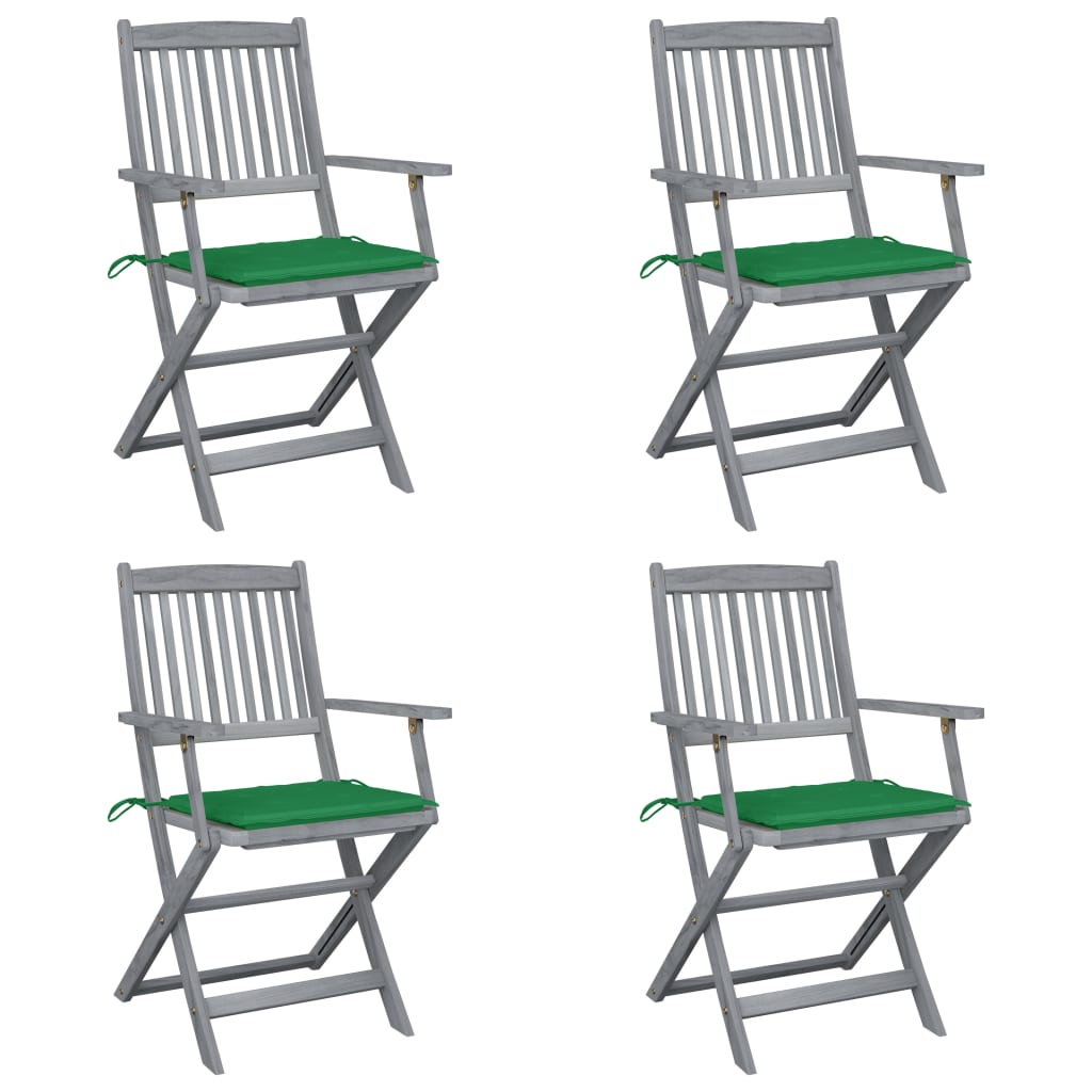 Tuinstoelen Inklapbaar Met Kussens Massief Acaciahout 4