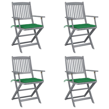 Tuinstoelen Inklapbaar Met Kussens Massief Acaciahout 4