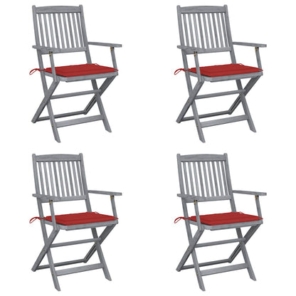 Tuinstoelen Inklapbaar Met Kussens Massief Acaciahout 4
