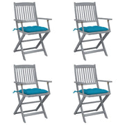 Tuinstoelen 4 stuks inklapbaar massief acaciahout