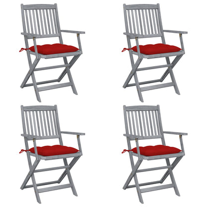 Tuinstoelen Inklapbaar Met Kussens Massief Acaciahout 4