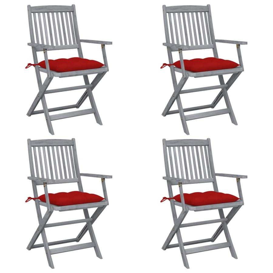 Tuinstoelen Inklapbaar Met Kussens Massief Acaciahout 4