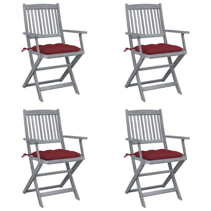 Tuinstoelen Inklapbaar Met Kussens Massief Acaciahout 4