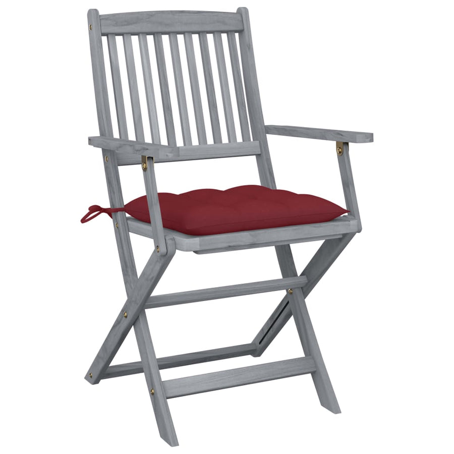 Tuinstoelen Inklapbaar Met Kussens Massief Acaciahout 4