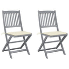 Tuinstoelen 2 st inklapbaar massief acaciahout