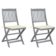 Tuinstoelen 2 st inklapbaar massief acaciahout