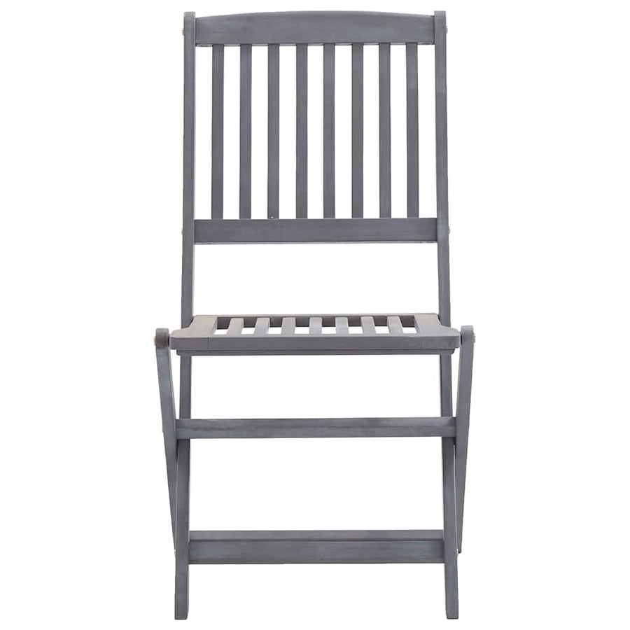 Tuinstoelen 2 st inklapbaar met kussens massief acaciahout