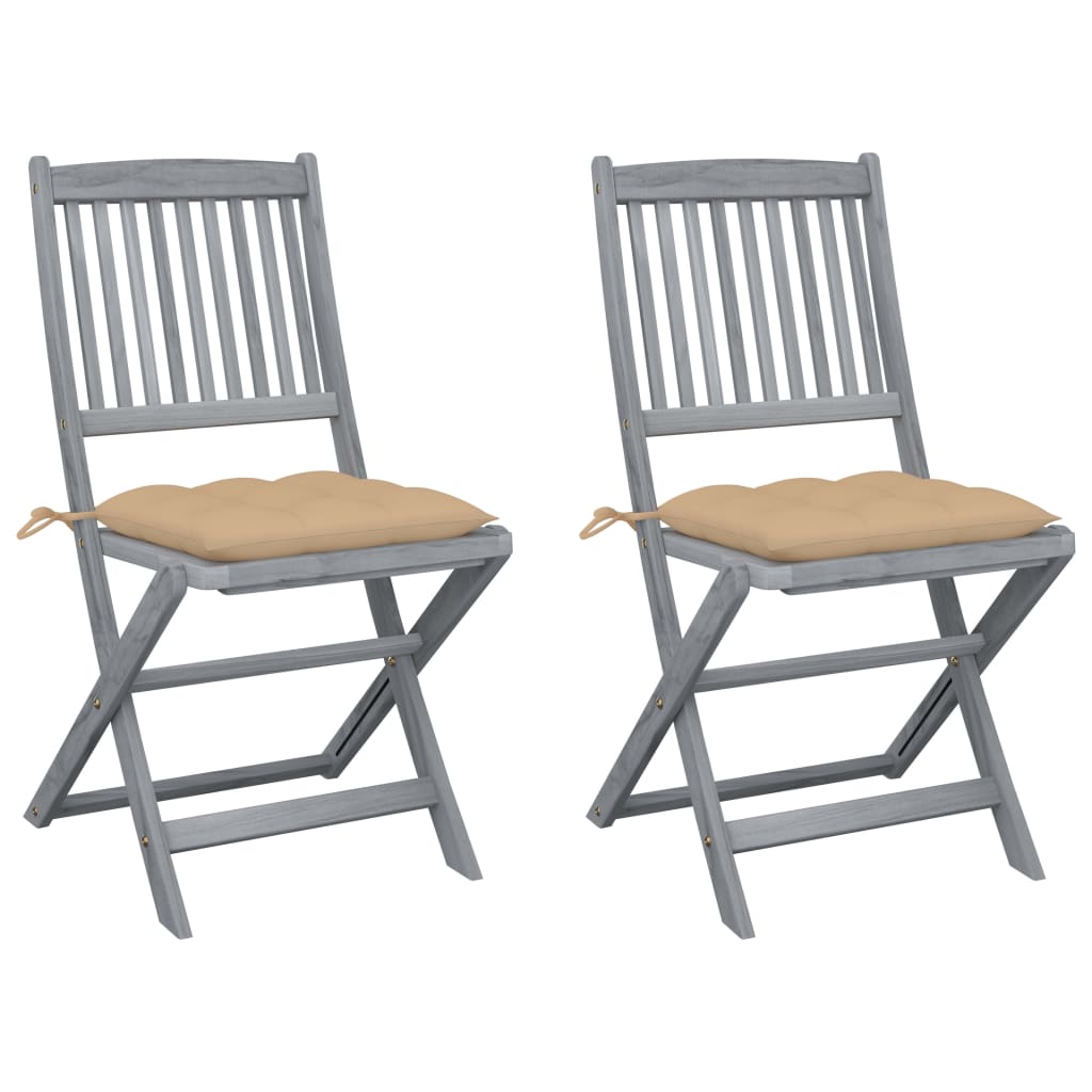 Tuinstoelen Inklapbaar Met Kussens Massief Acaciahout 2