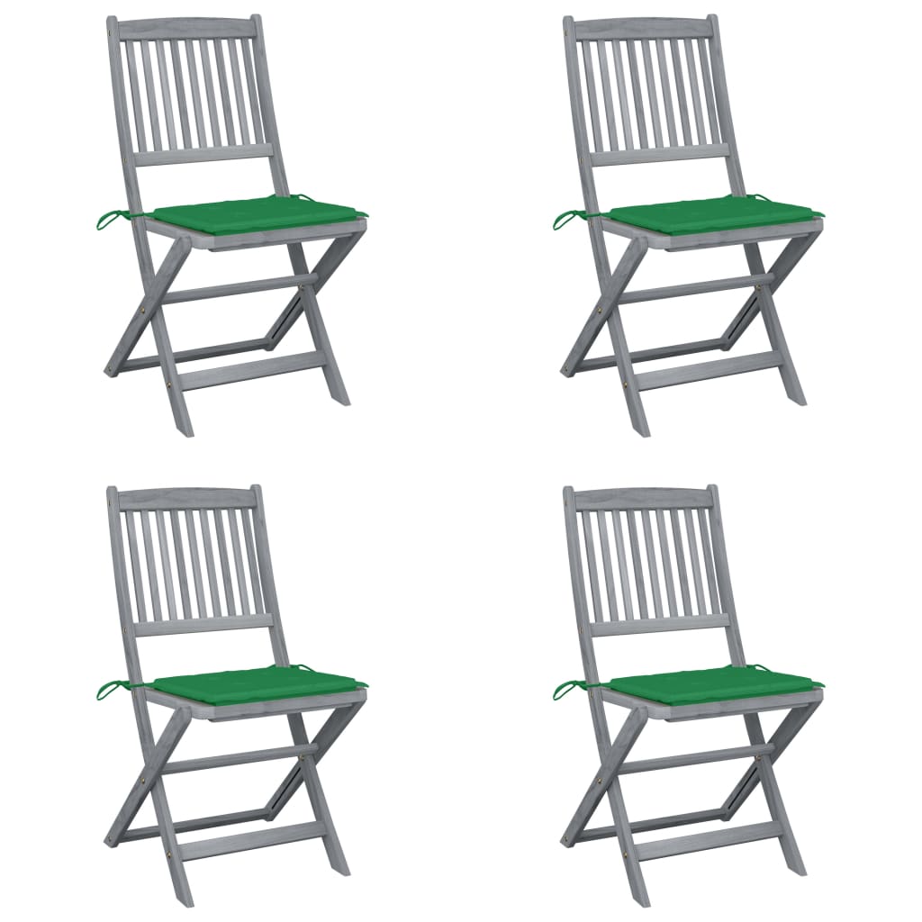Tuinstoelen Inklapbaar Met Kussens Massief Acaciahout 4