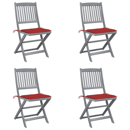 Tuinstoelen Inklapbaar Met Kussens Massief Acaciahout 4