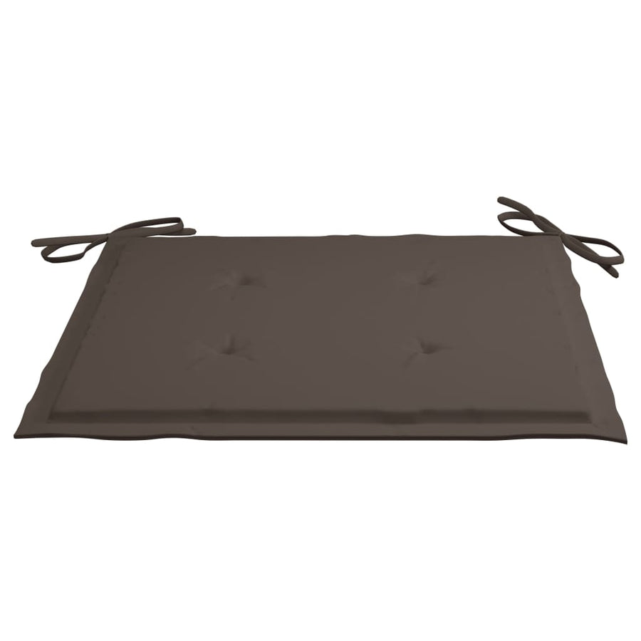 Tuinstoelen 4 St Inklapbaar Met Kussens Massief Acaciahout Taupe