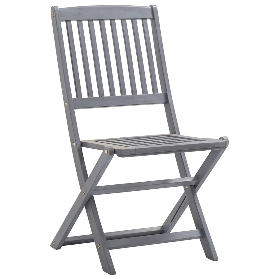 Tuinstoelen 4 St Inklapbaar Met Kussens Massief Acaciahout koningsblauw