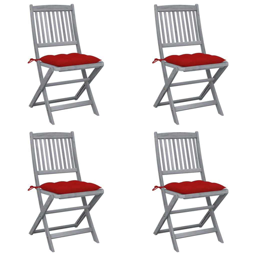 Tuinstoelen Inklapbaar Met Kussens Massief Acaciahout 4
