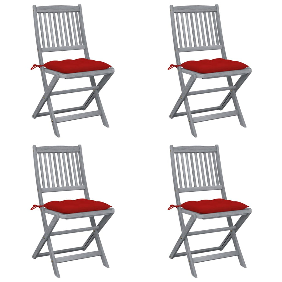 Tuinstoelen Inklapbaar Met Kussens Massief Acaciahout 4