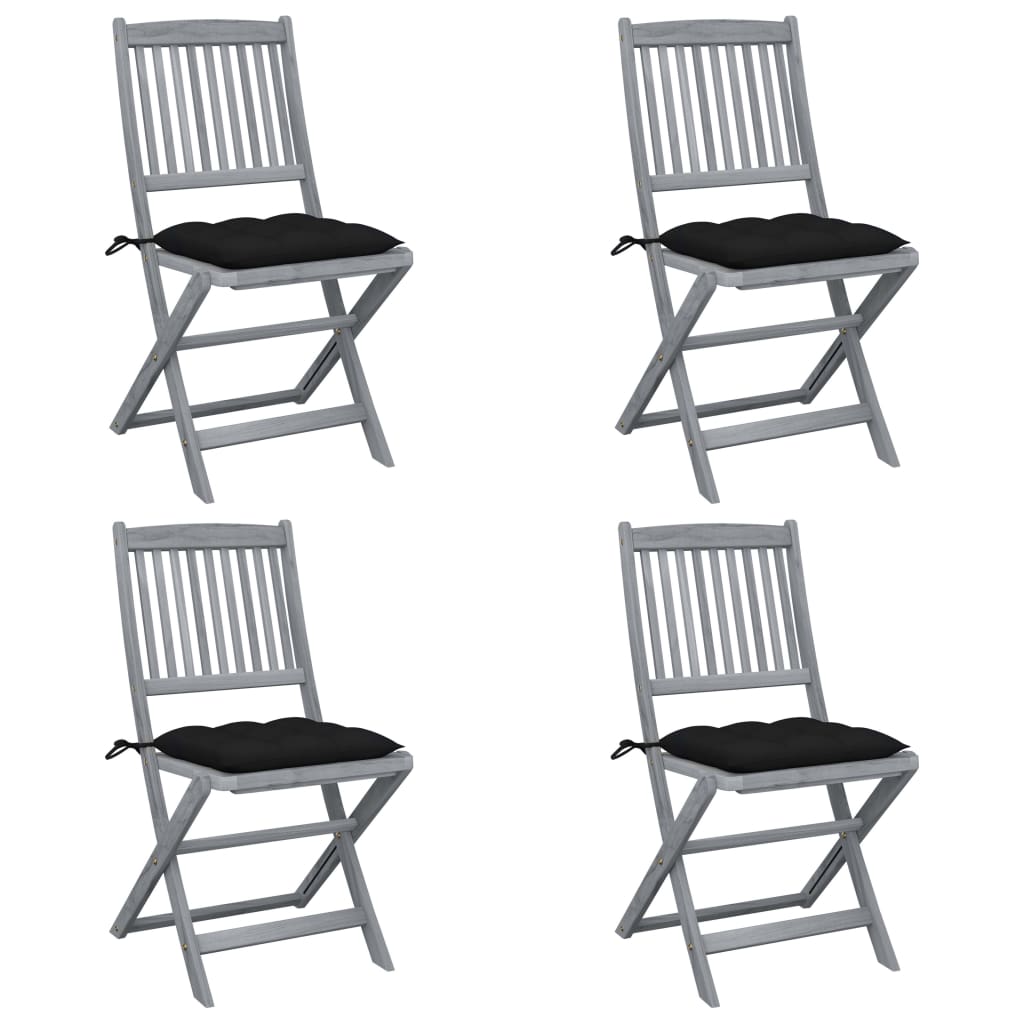 Tuinstoelen Inklapbaar Met Kussens Massief Acaciahout 4