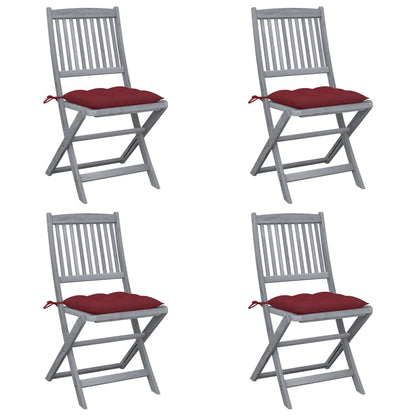 Tuinstoelen Inklapbaar Met Kussens Massief Acaciahout 4