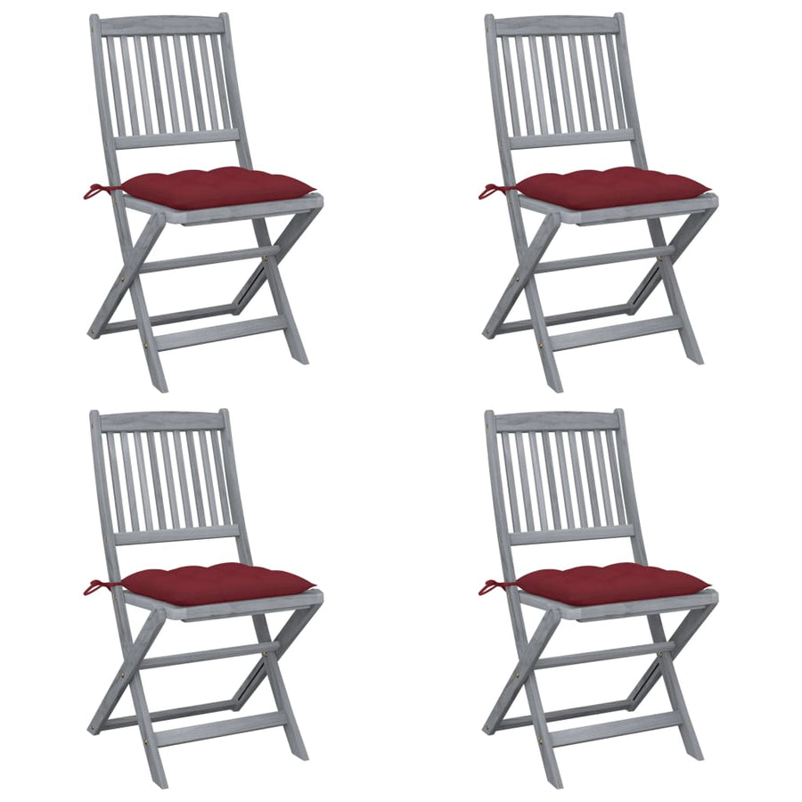Tuinstoelen Inklapbaar Met Kussens Massief Acaciahout 4