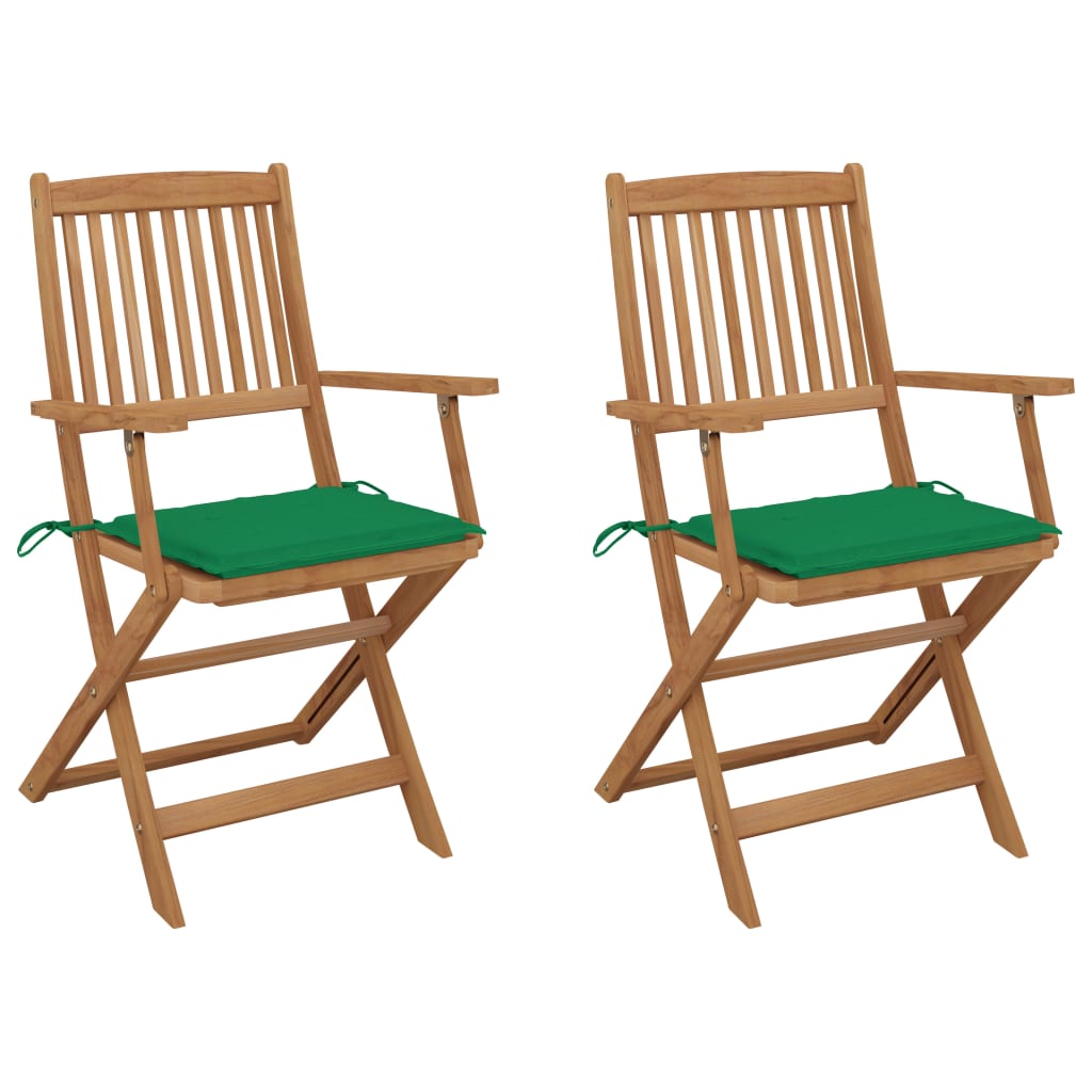 Tuinstoelen Inklapbaar Met Kussens Massief Acaciahout 2