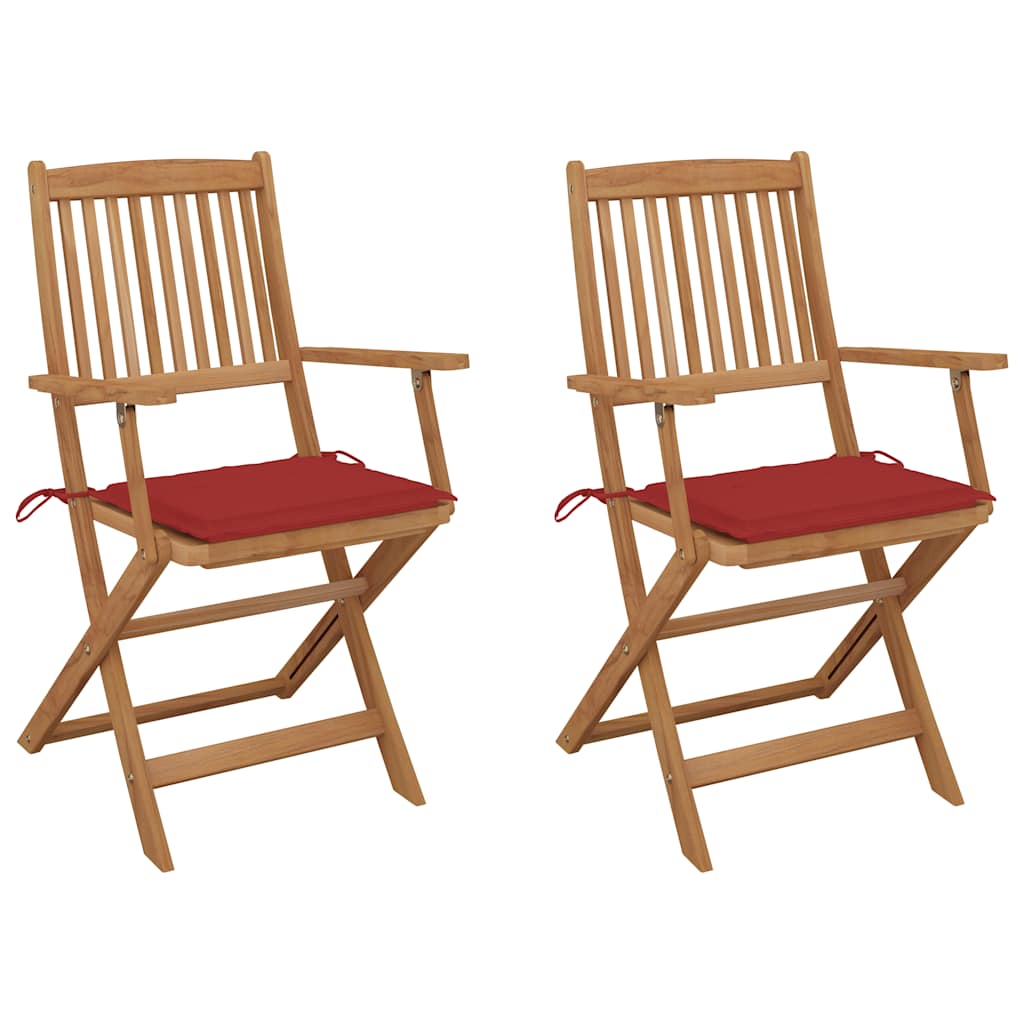 Tuinstoelen Inklapbaar Met Kussens Massief Acaciahout 2