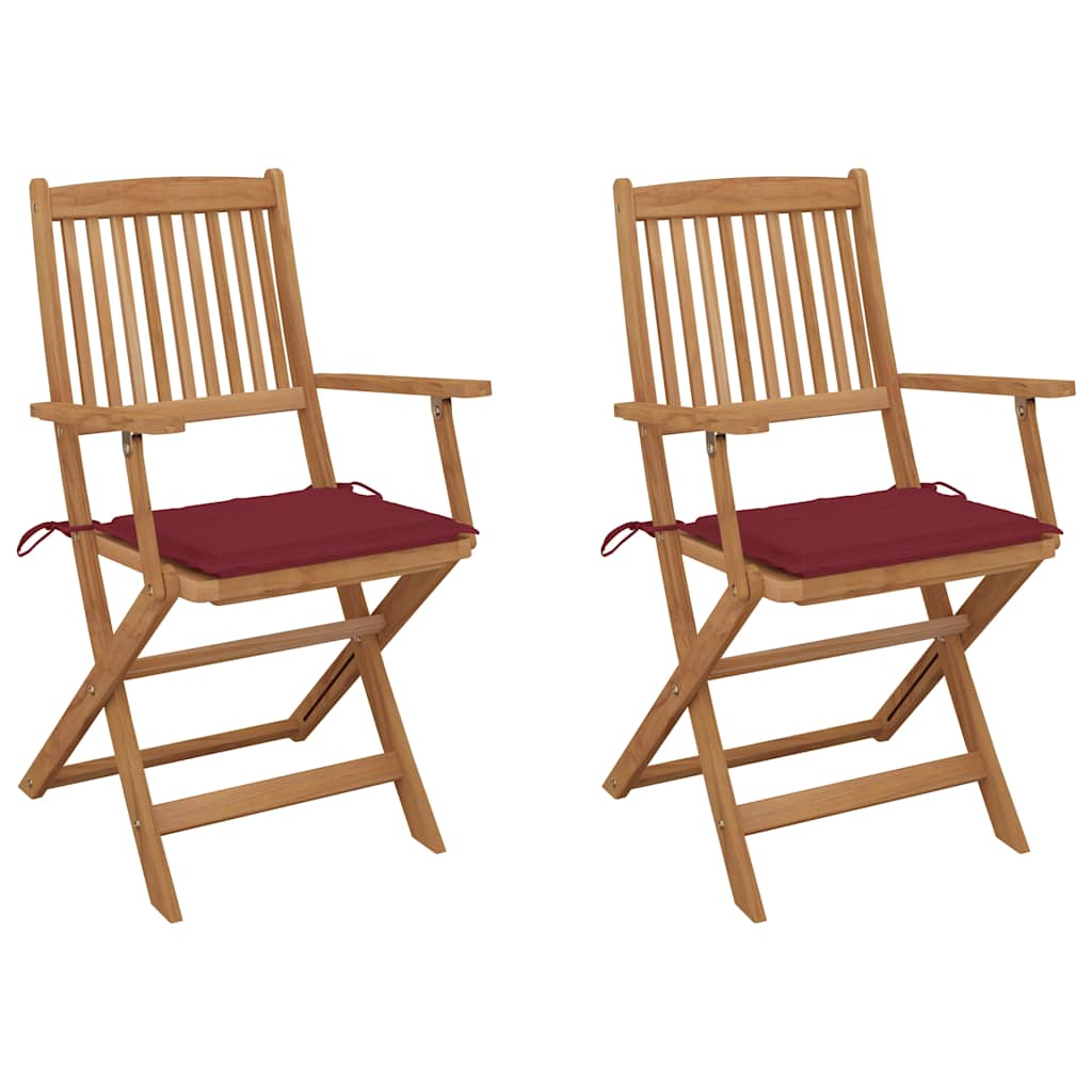 Tuinstoelen Inklapbaar Met Kussens Massief Acaciahout 2