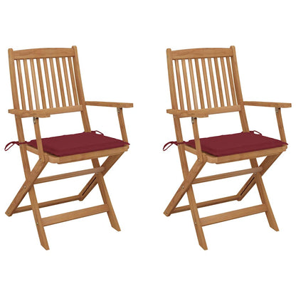 Tuinstoelen Inklapbaar Met Kussens Massief Acaciahout 2