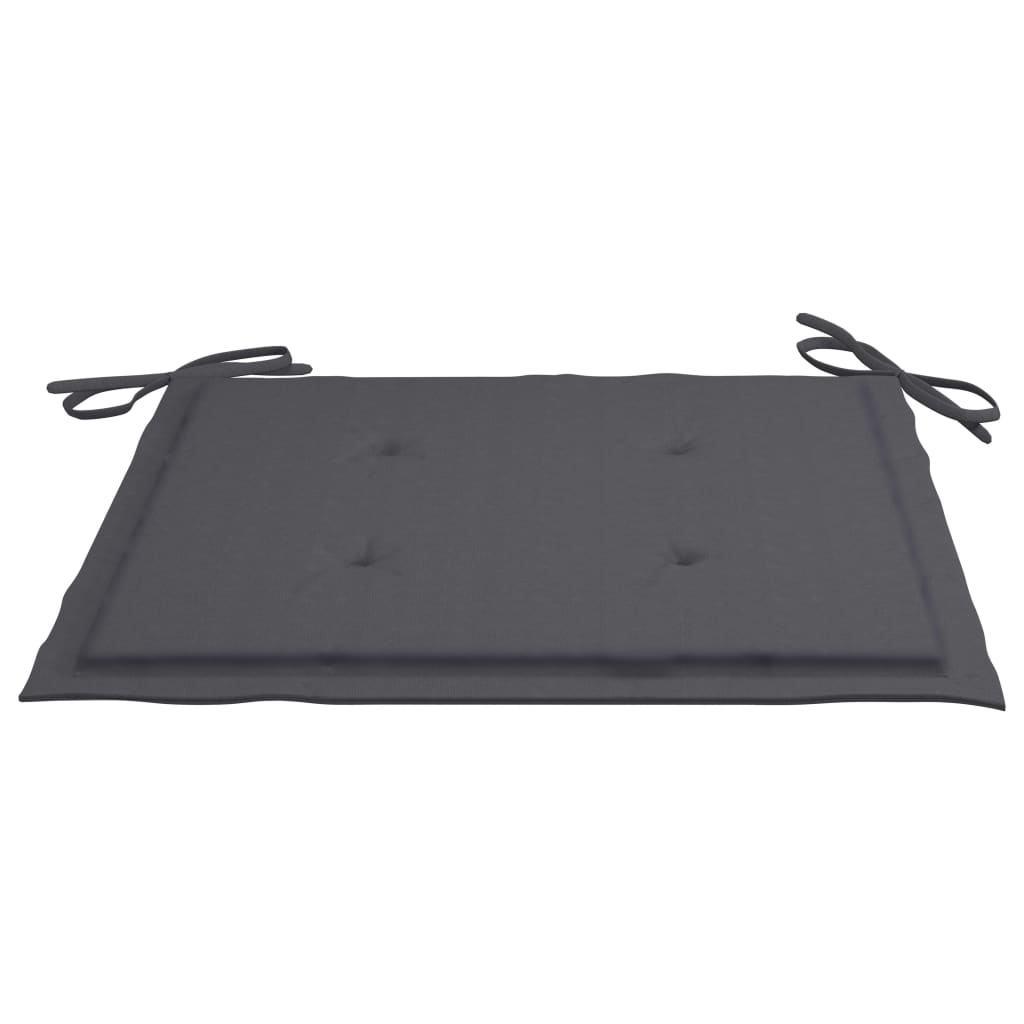 Tuinstoelen 4 St Inklapbaar Met Kussens Massief Acaciahout 1 Antraciet