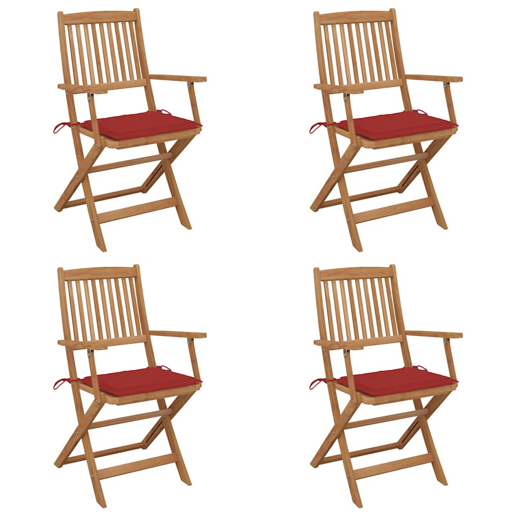 Tuinstoelen Inklapbaar Met Kussens Massief Acaciahout 4