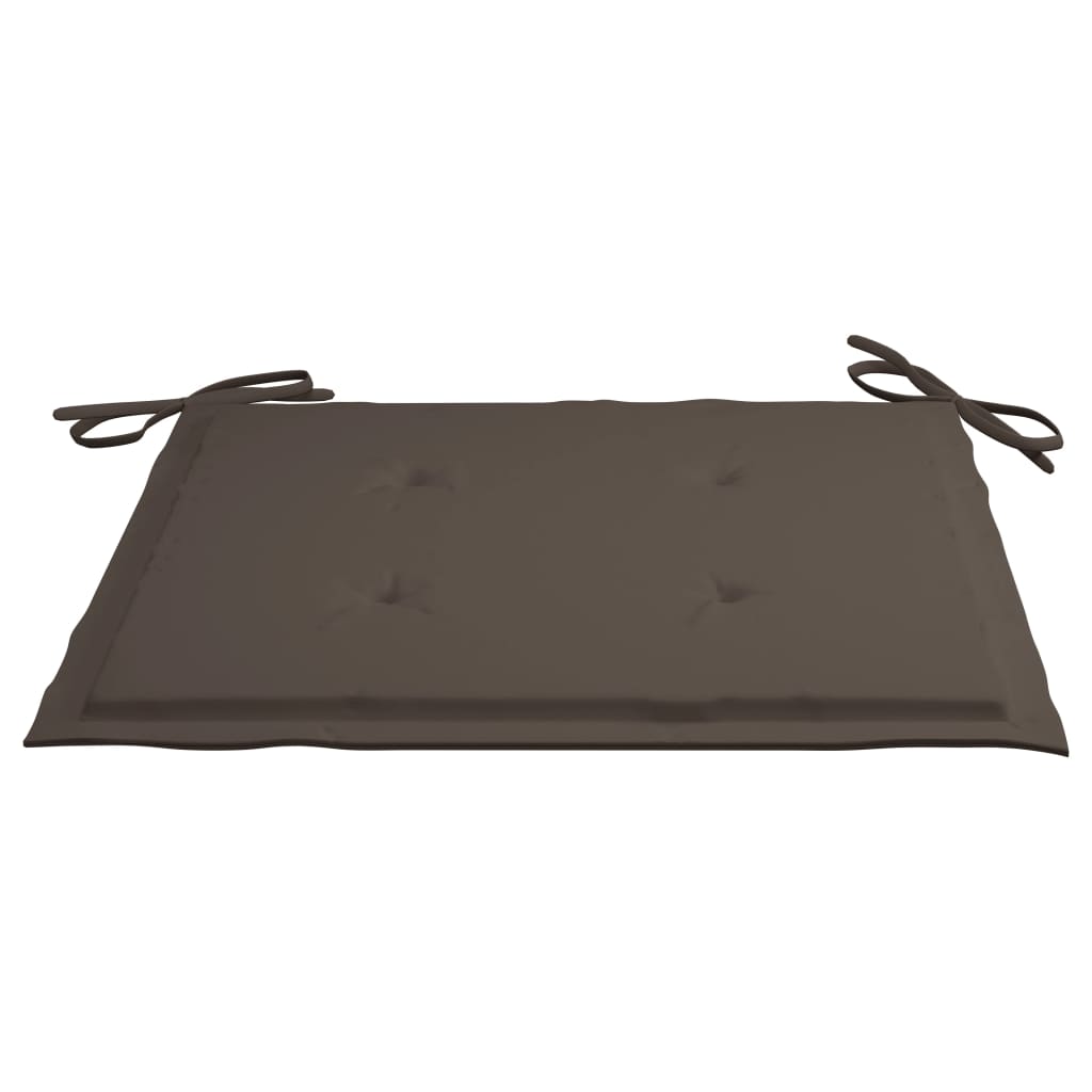 Tuinstoelen 4 St Inklapbaar Met Kussens Massief Acaciahout Taupe