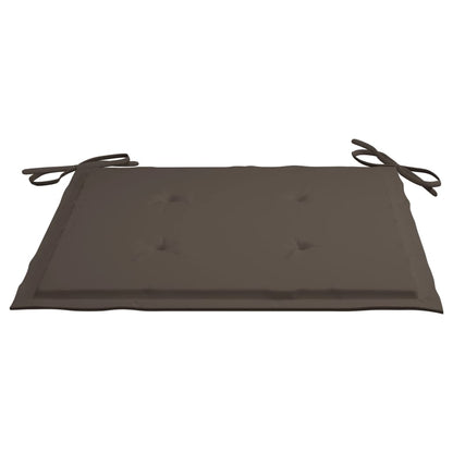 Tuinstoelen 4 St Inklapbaar Met Kussens Massief Acaciahout Taupe