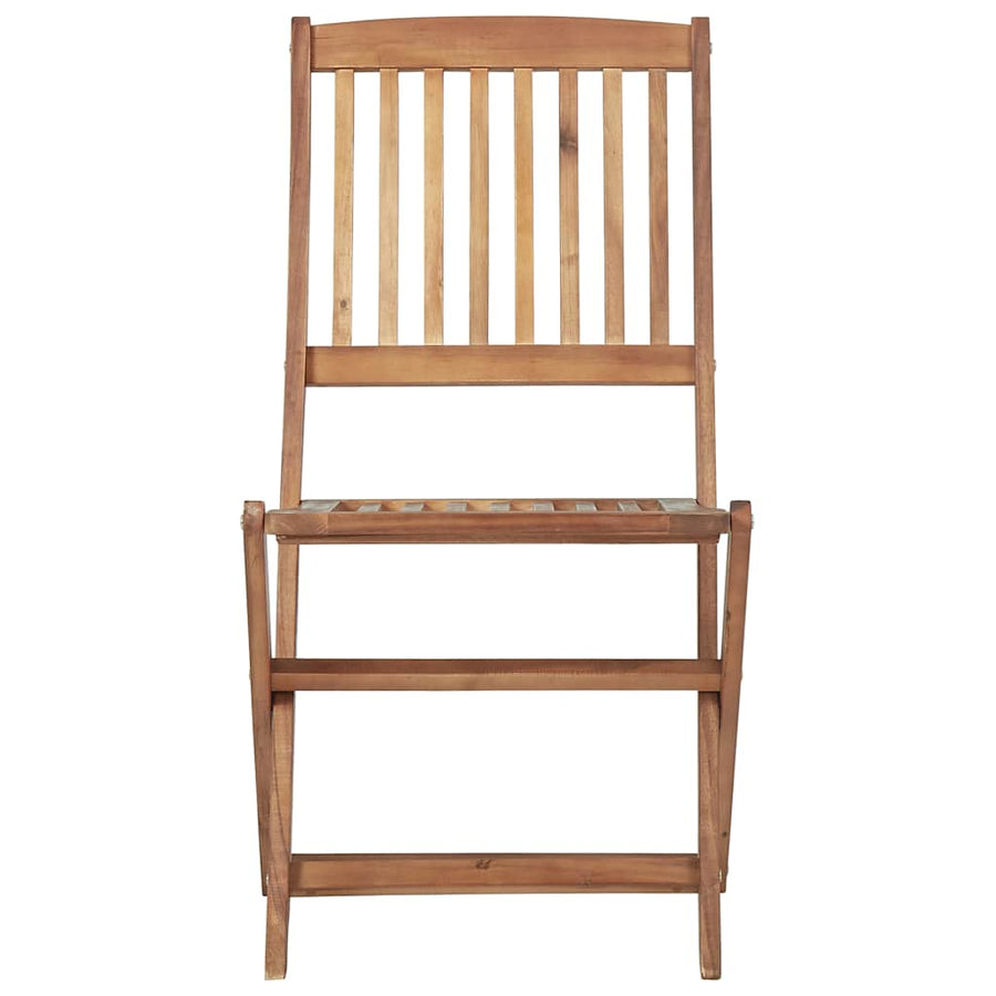 Tuinstoelen Inklapbaar Met Kussens Massief Acaciahout 2 Crème