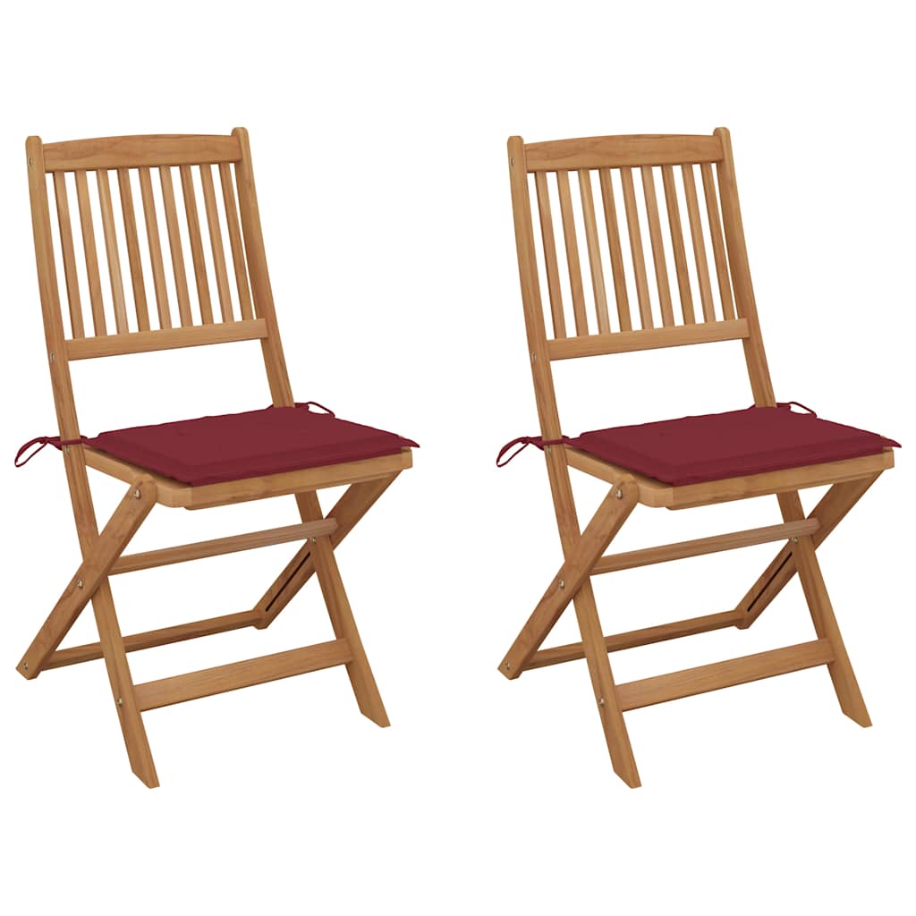 Tuinstoelen Inklapbaar Met Kussens Massief Acaciahout 2