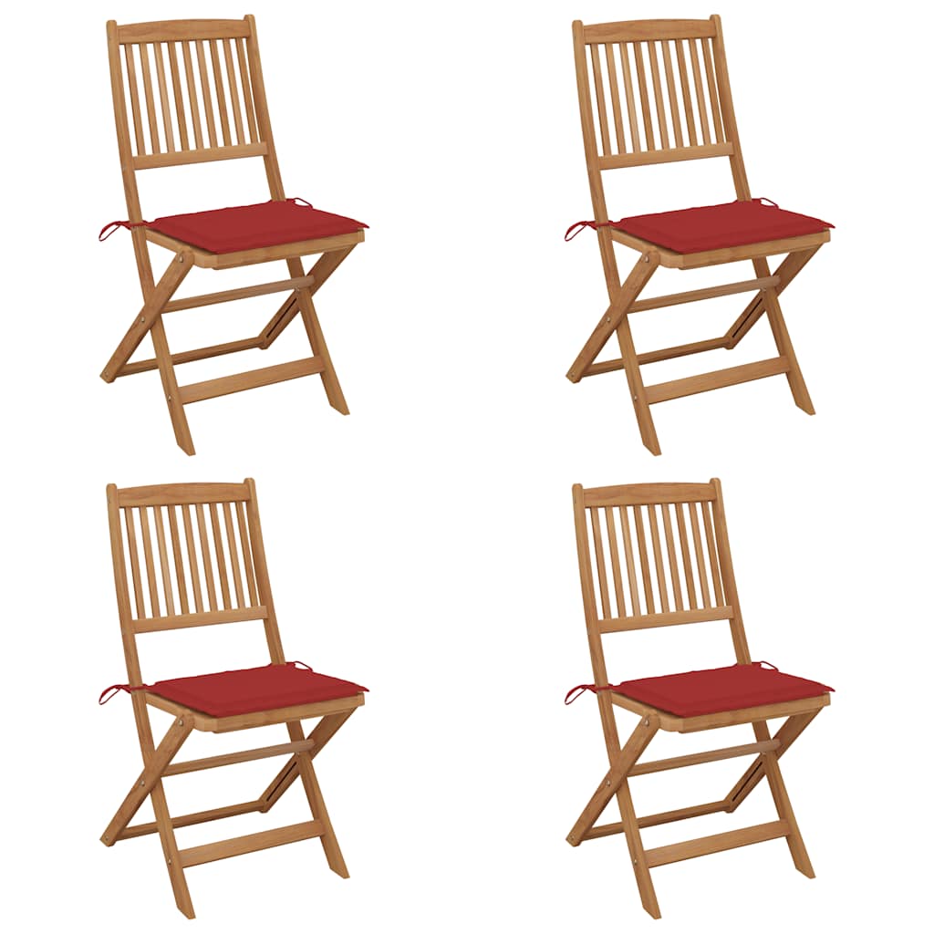 Tuinstoelen Inklapbaar Met Kussens Massief Acaciahout 4