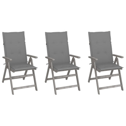Tuinstoelen Verstelbaar Met Kussens Massief Acaciahout 3