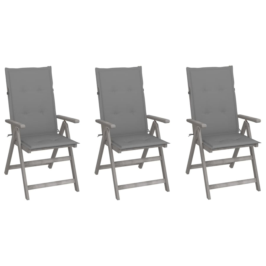 Tuinstoelen Verstelbaar Met Kussens Massief Acaciahout 3