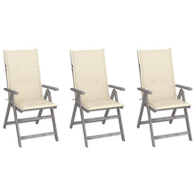 Tuinstoelen Verstelbaar Met Kussens Massief Acaciahout 3