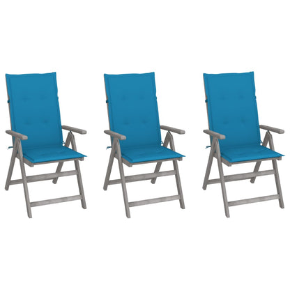 Tuinstoelen Verstelbaar Met Kussens Massief Acaciahout 3