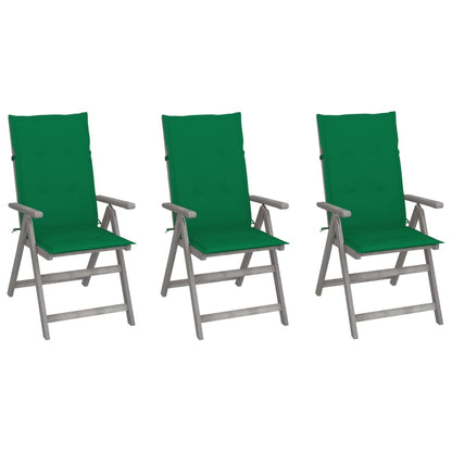 Tuinstoelen Verstelbaar Met Kussens Massief Acaciahout 3