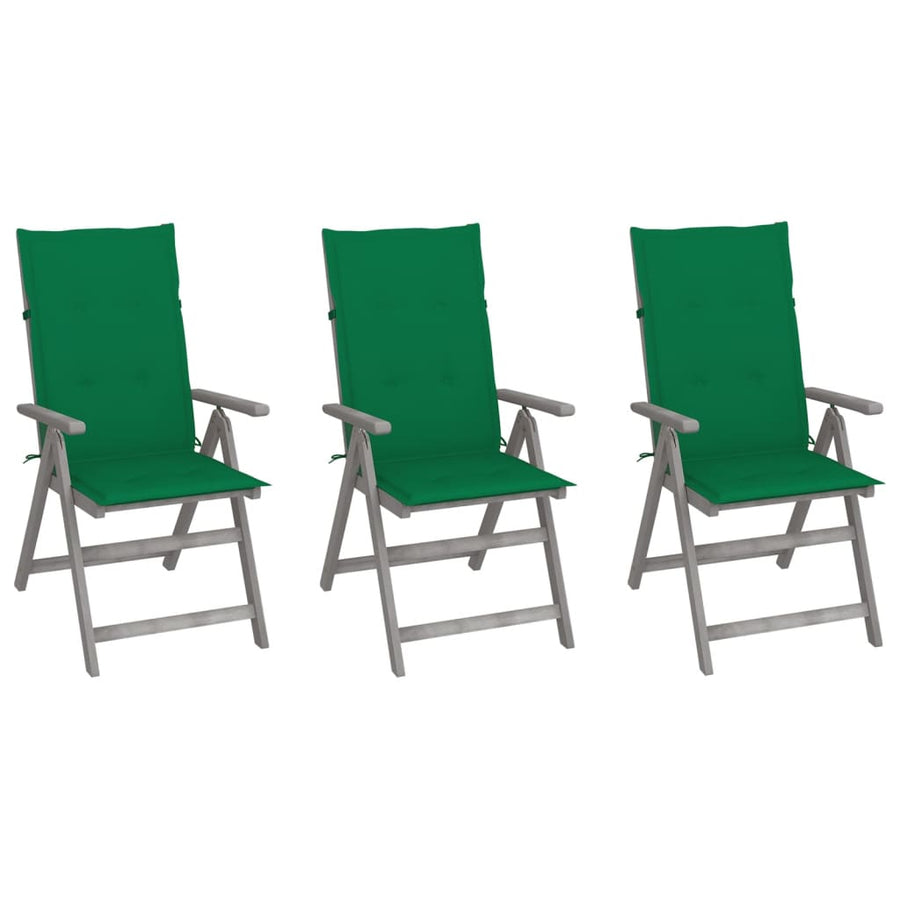Tuinstoelen Verstelbaar Met Kussens Massief Acaciahout 3