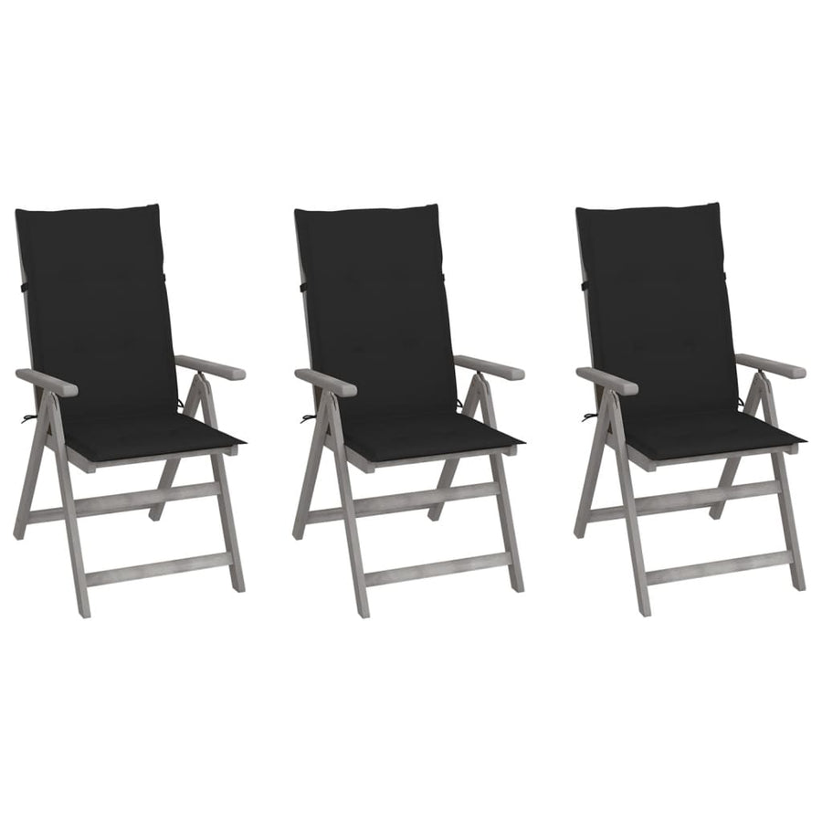Tuinstoelen Verstelbaar Met Kussens Massief Acaciahout 3