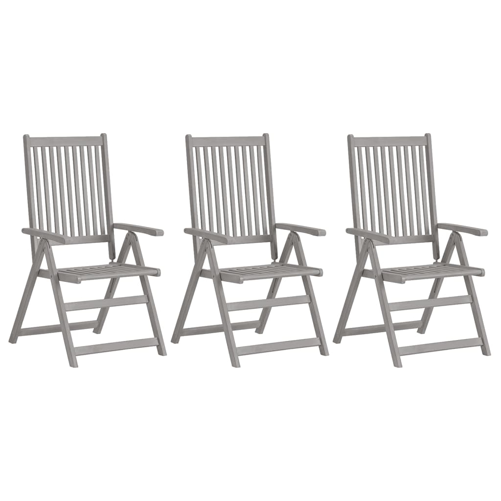 Tuinstoelen Verstelbaar Met Kussens Massief Acaciahout 3