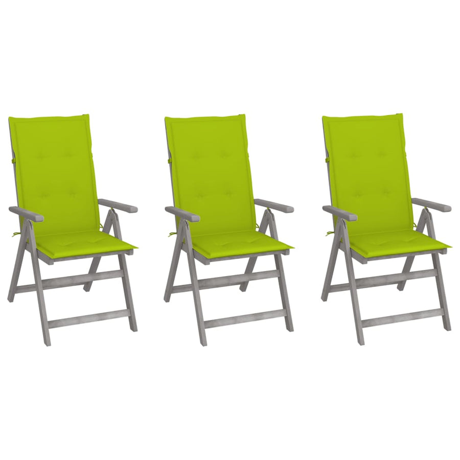 Tuinstoelen Verstelbaar Met Kussens Massief Acaciahout 3