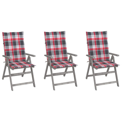 Tuinstoelen Verstelbaar Met Kussens Massief Acaciahout 3