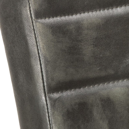Eetkamerstoelen Echt Leer 6 Grijs Patroon 1